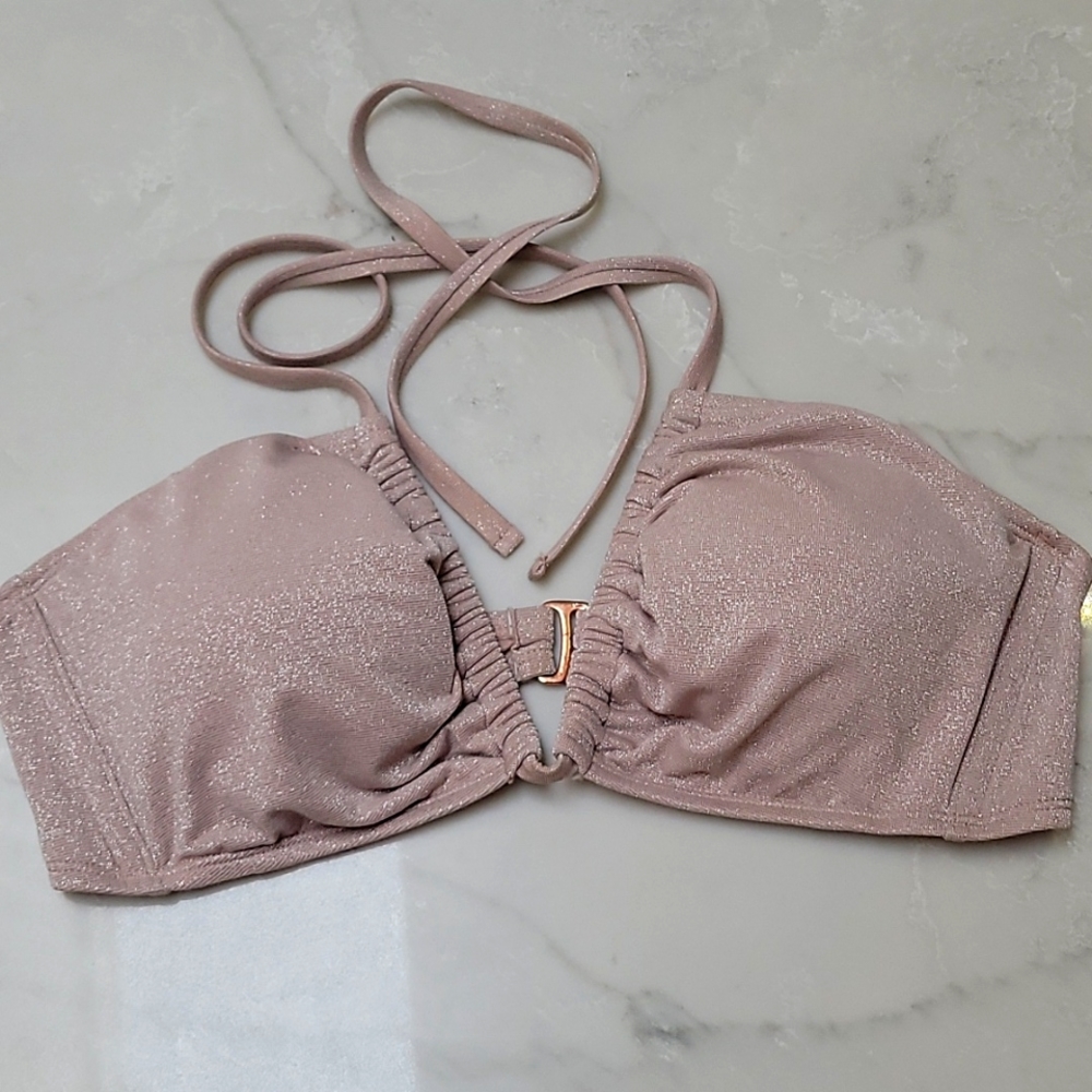 Top Bikini Blush Shimmer Sparkle
